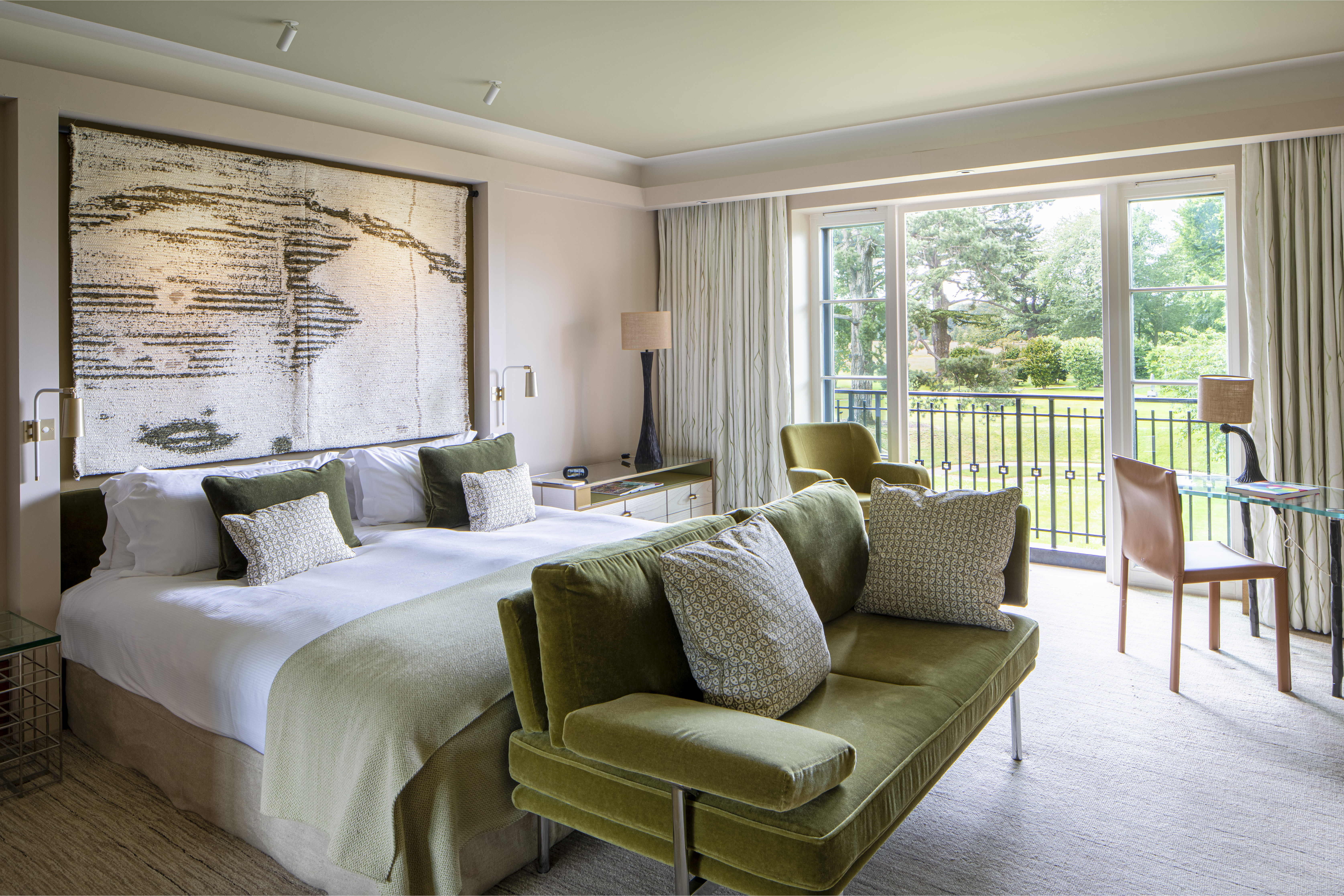 Luxury hotel bedroom suite