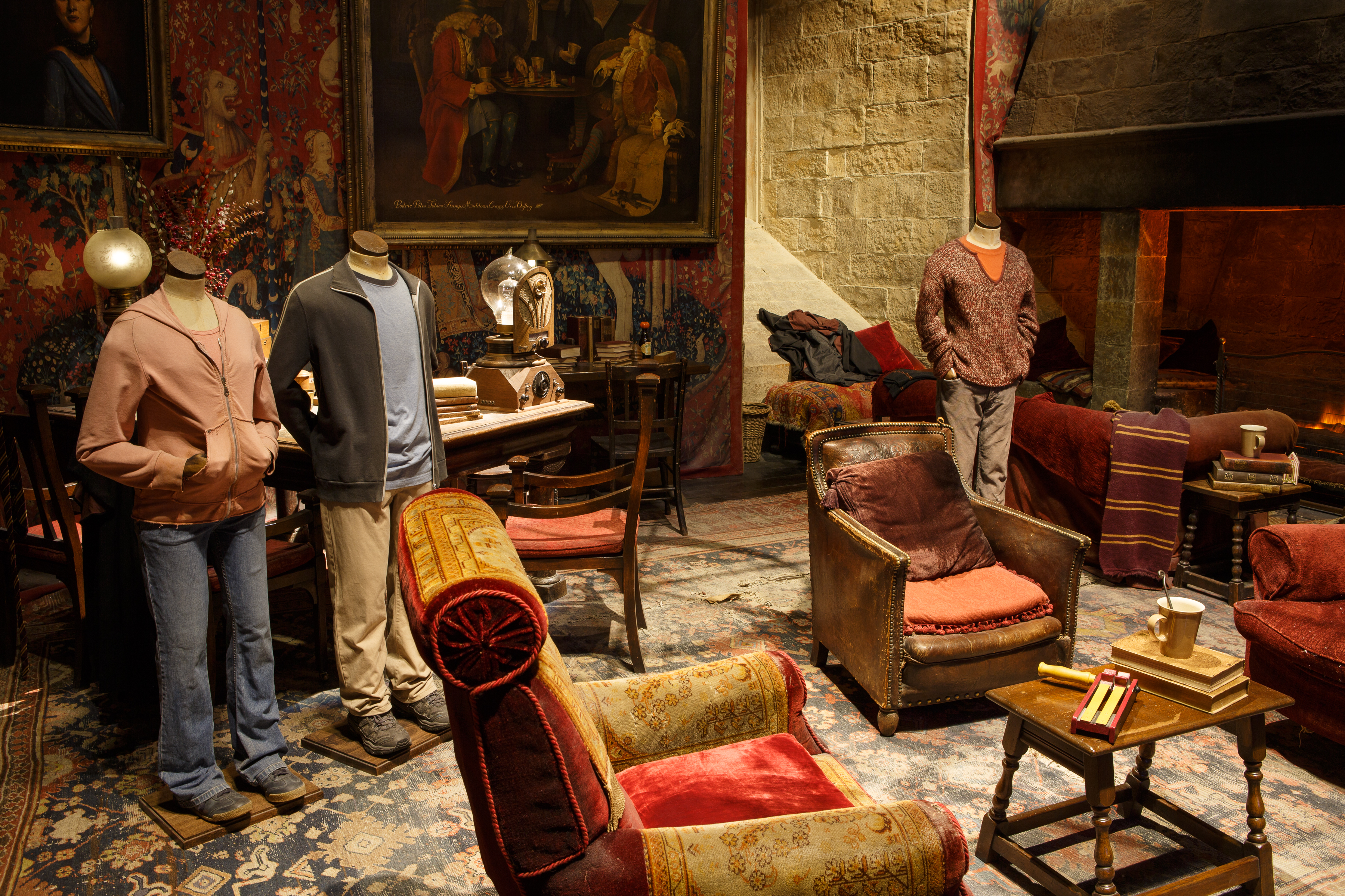 The Gryffindor™ common room set at Warner Bros. Studio Tour London