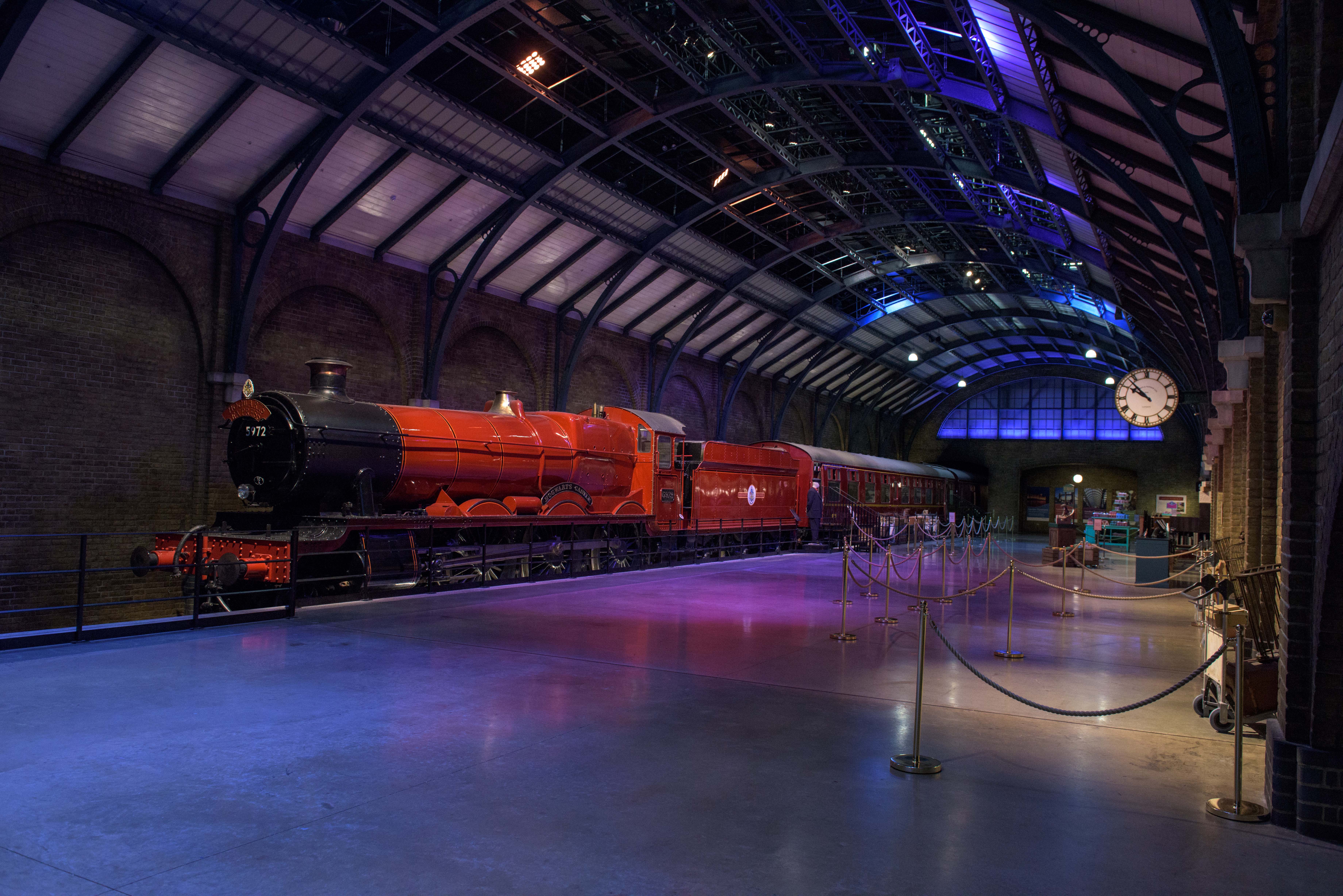 Hogwarts Express locomotive at Warner Bros. Studio Tour London