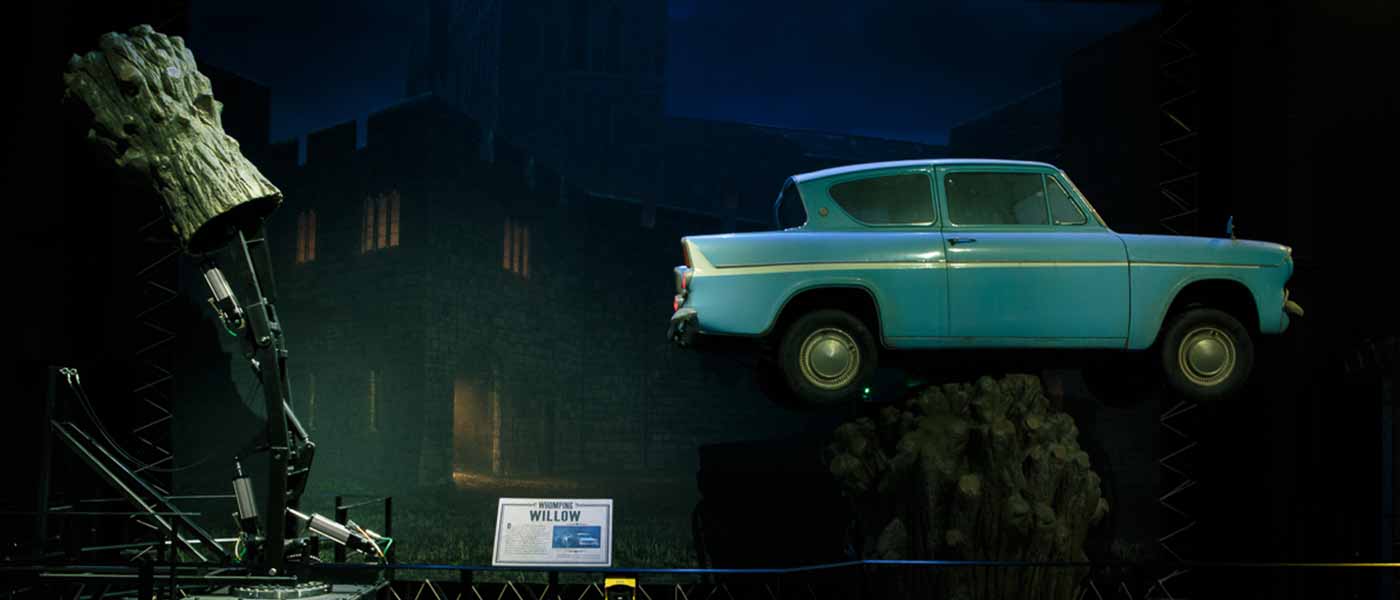 Flying car display at Warner Bros. Studio Tour London