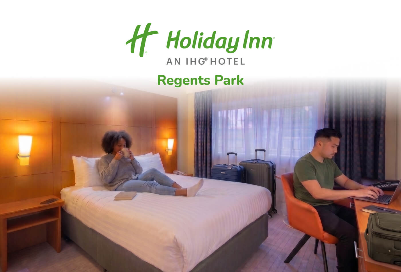 Guest room at Holiday Inn Regents Park