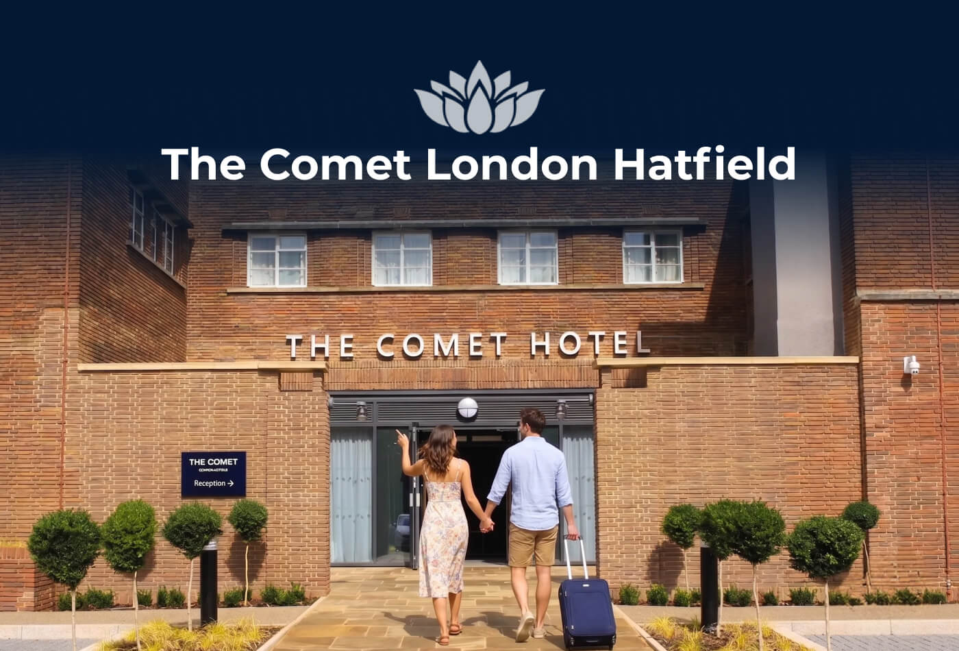 Art Deco exterior of Comet Hotel Hatfield