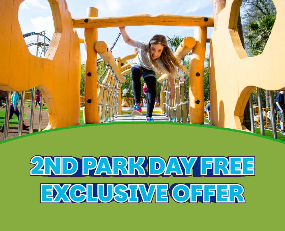 Exclusive FREE second park day offer with an official Paultons Park short break