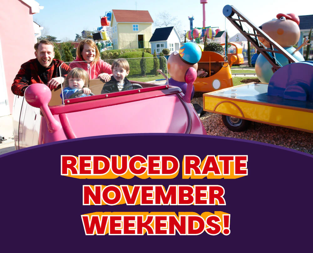 November hotel and Paultons Park short break discount