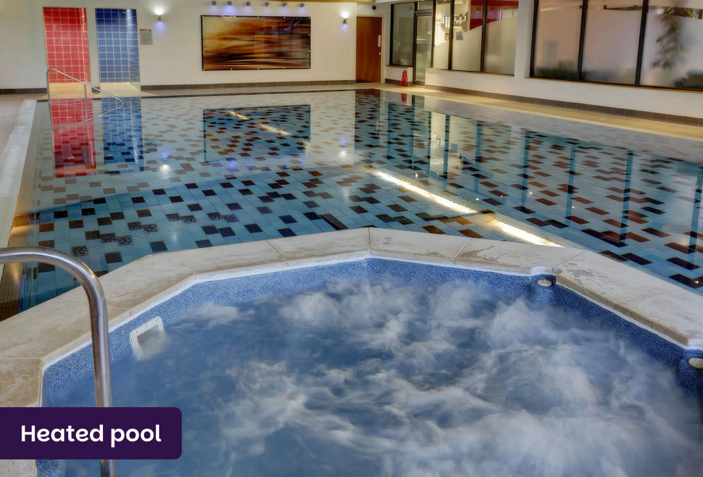 Indoor heated pool at Best Western Chilworth Manor