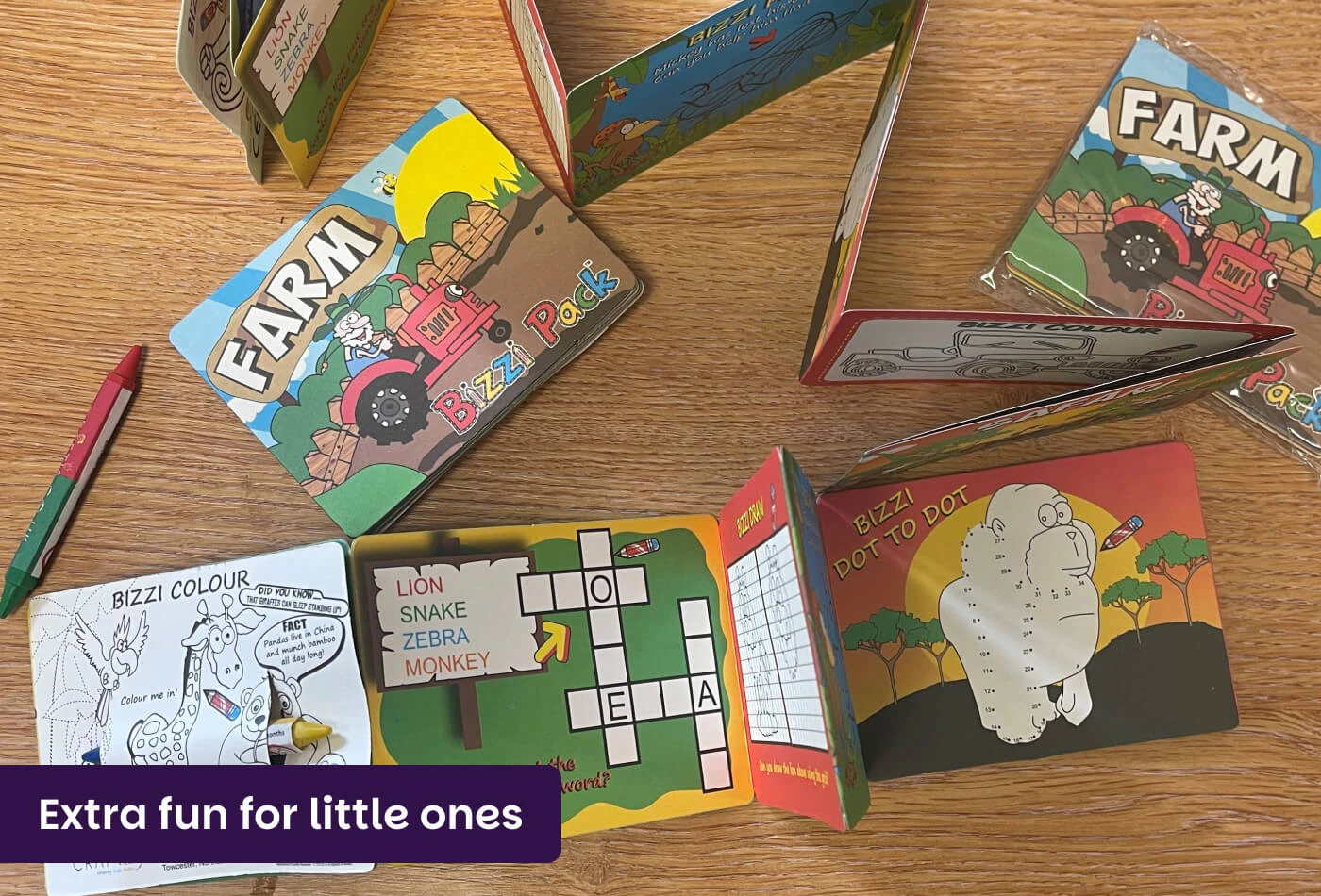 Children's activity books at Holiday Inn Express Southampton M27 J7